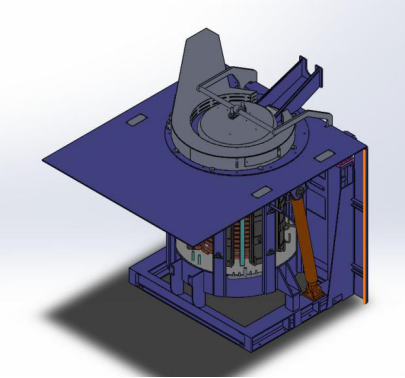 Steel shell furnace body